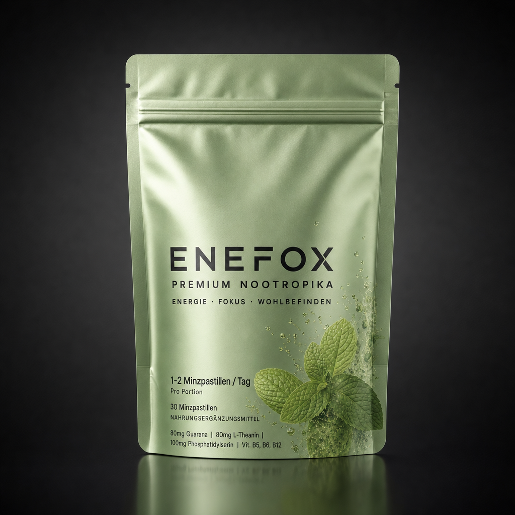 ENEFOX — Ruhiger Fokus. Ohne Kaffee-Crash.